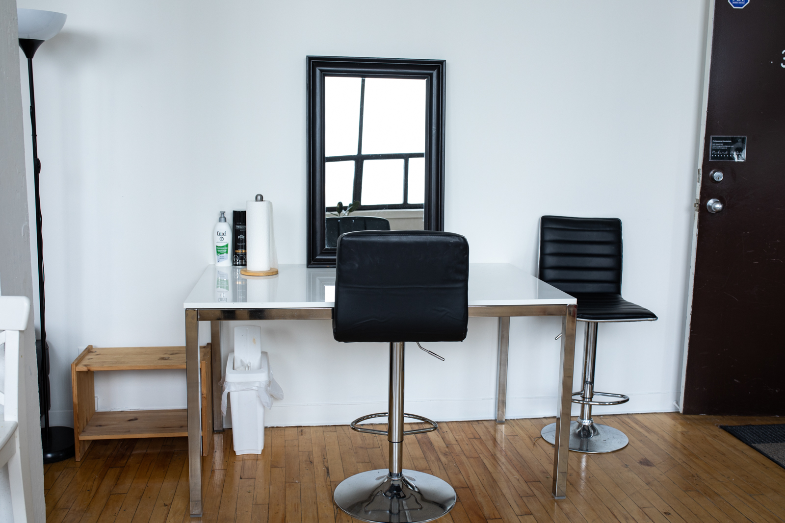 Bright light studios makeup area